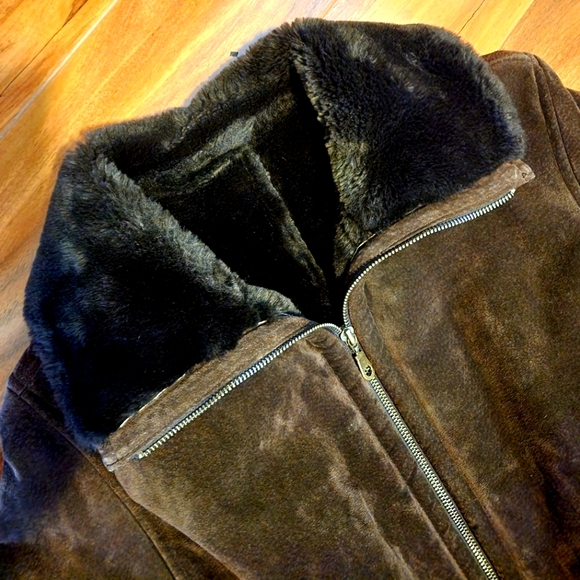 WILSONS Leather Suede Belted Coat - S (EUC) - Picture 8 of 15